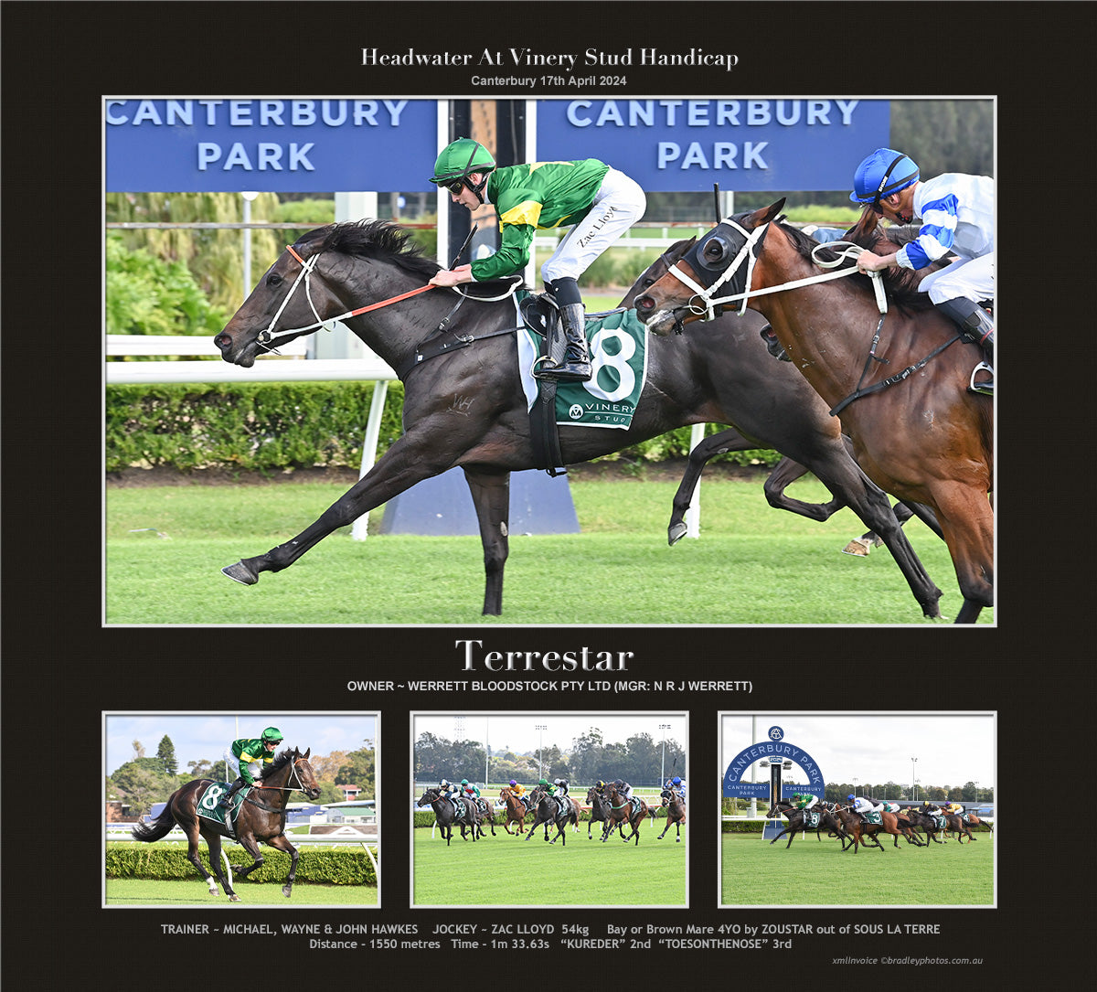 Terrestar, Race 4 Canterbury Park - 17th April 2024 – Bradley Photographers